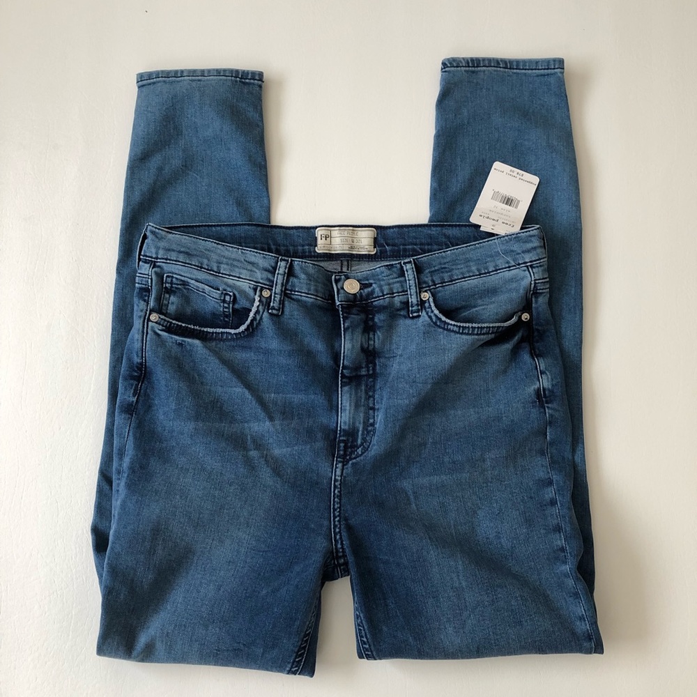 Free People High Rise Skinny Jeans - Picture 3 of 8